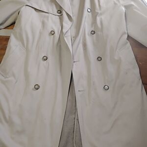 London Fog Men's Double-Breasted Trench Coat - Cream